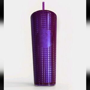 Starbucks 2022 Iridescent Purple Studded Cold Cup Tumbler 24 oz Limited Edition